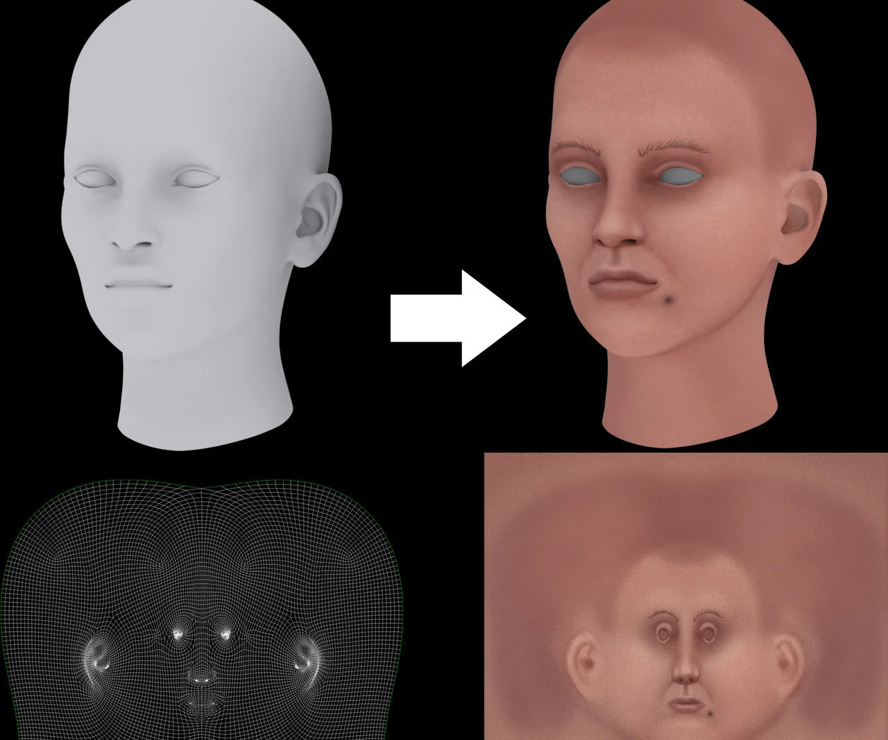 GameDev 3D Modelling Steps: Asset after UV Mapping