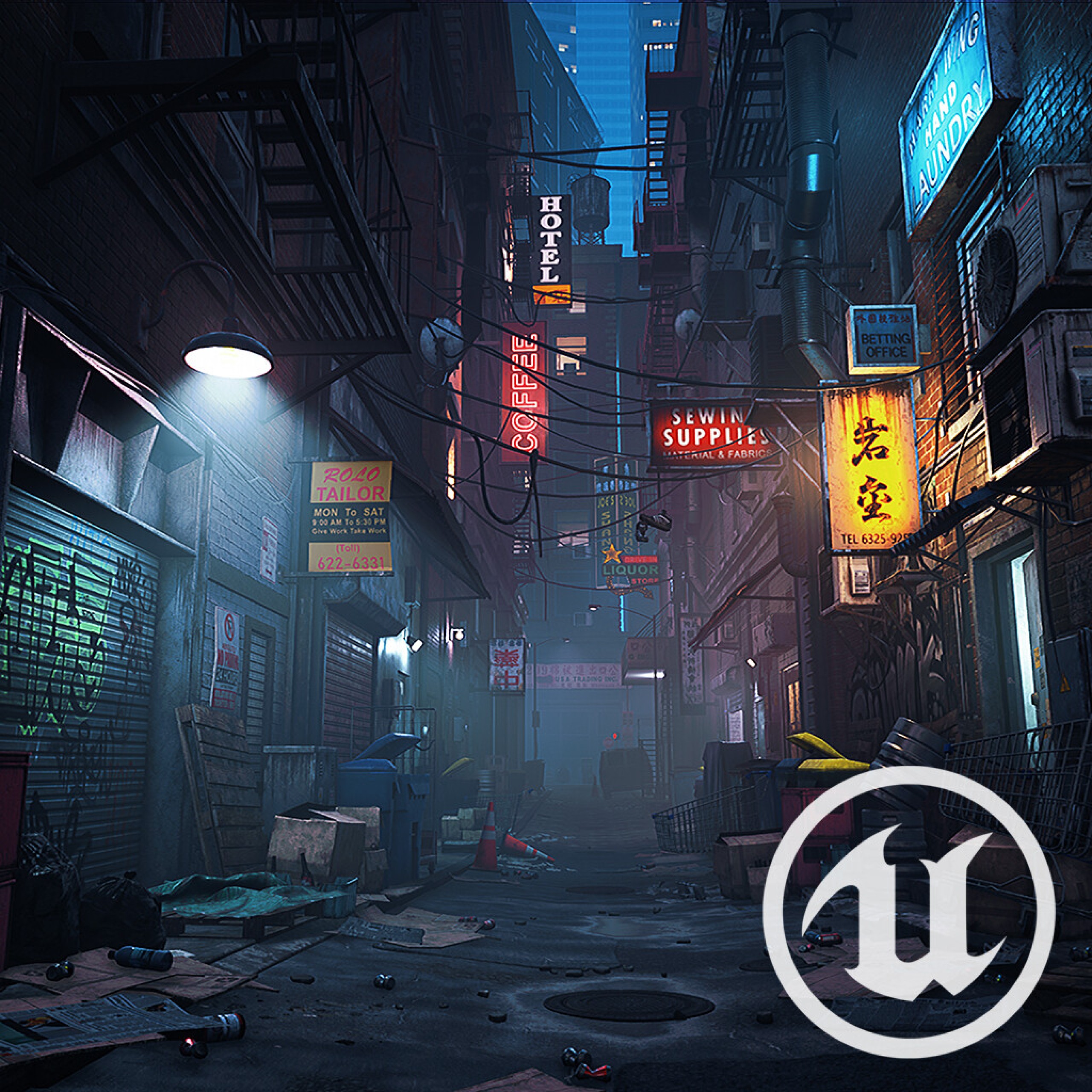 NY Alley – Unreal Engine 4