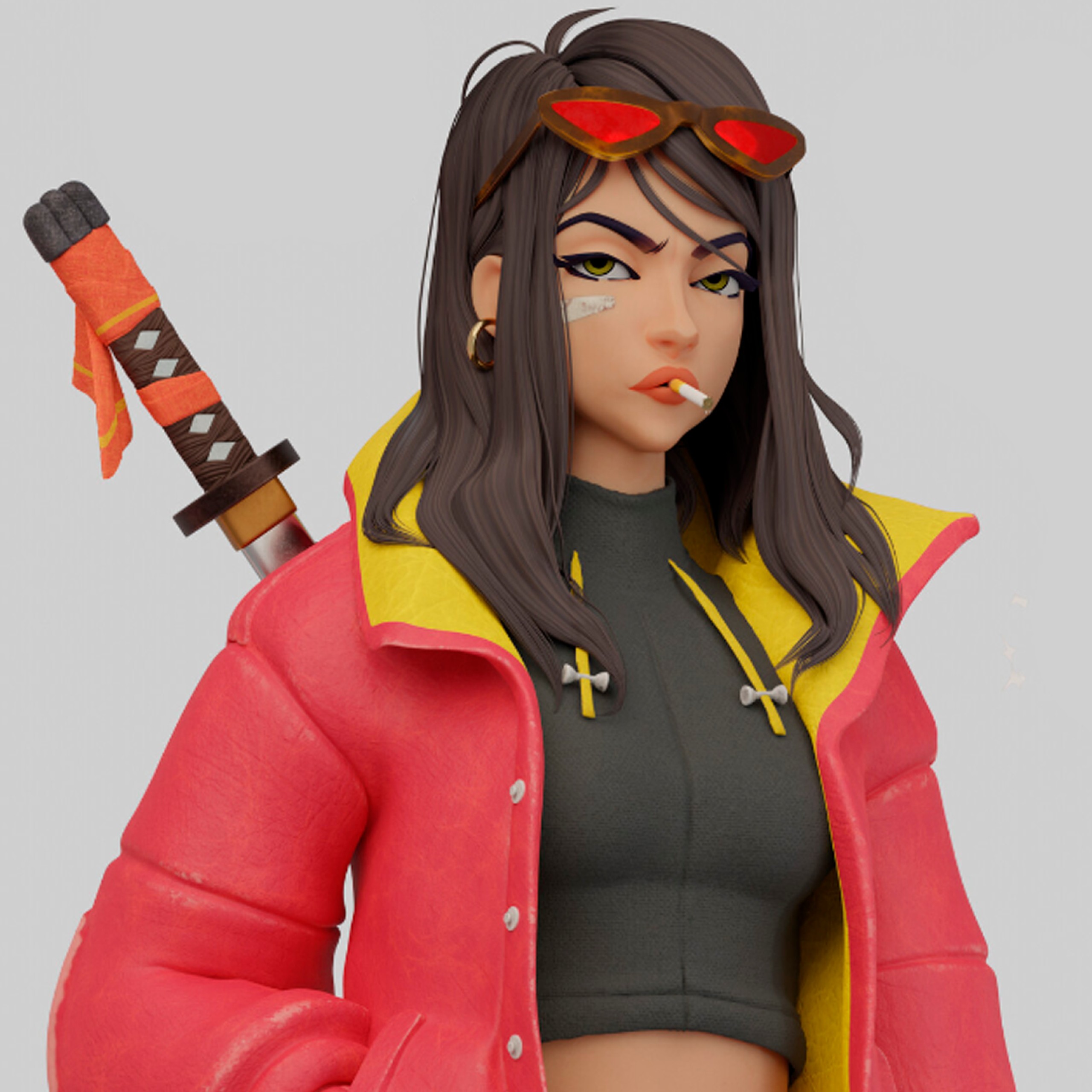 Urban Samurai Girl – Character Modeling