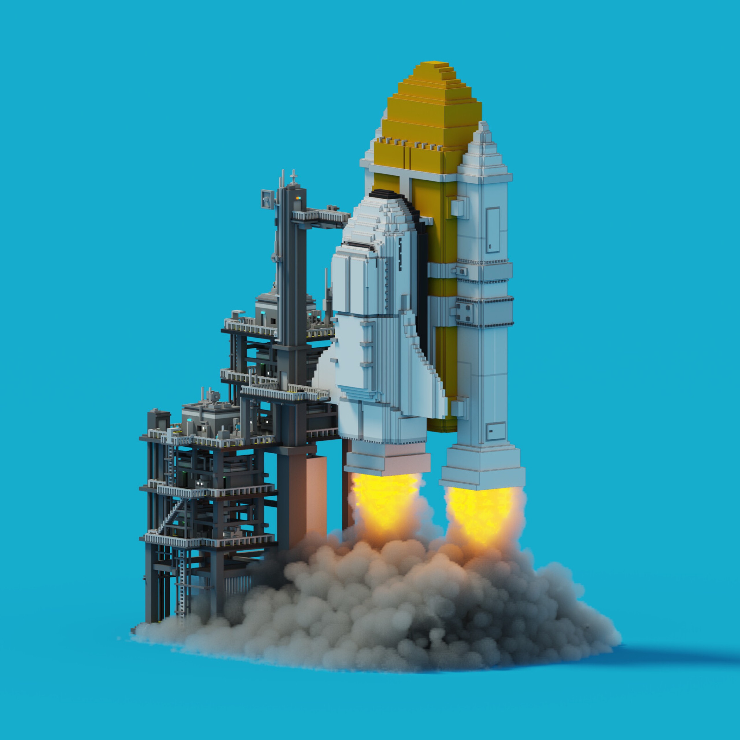 Gabbonaut leaving Earth